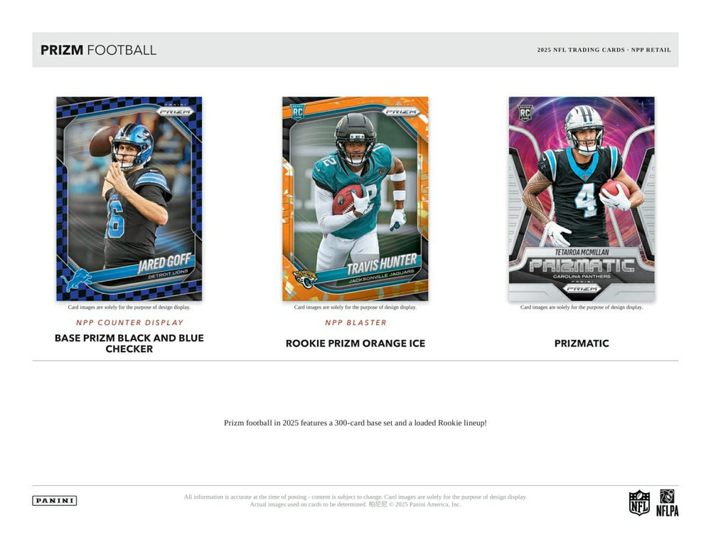 2025 Panini Prizm Football NFL Blaster Box Lifestyle