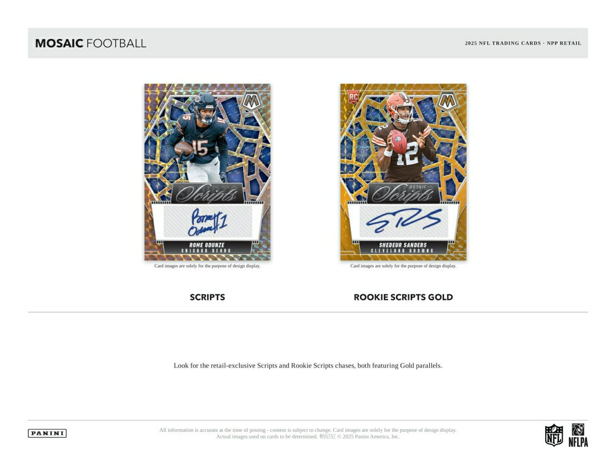 2025 Panini Mosaic Football NFL Blaster Box Taass for sale