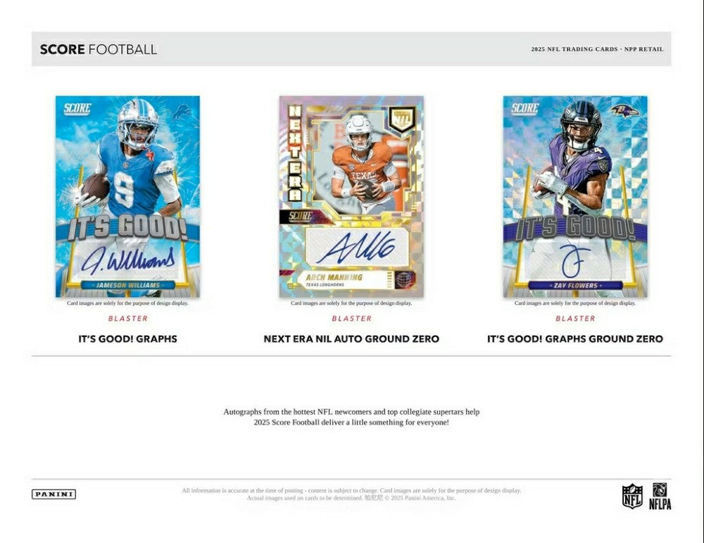 2025 Panini Score Football NFL Blaster Box Taass for sale