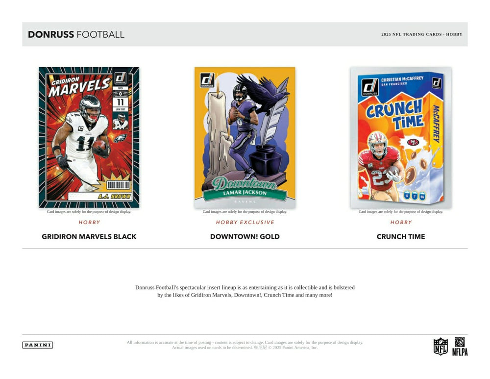 2025 Panini Donruss Football NFL Hobby Box Classic