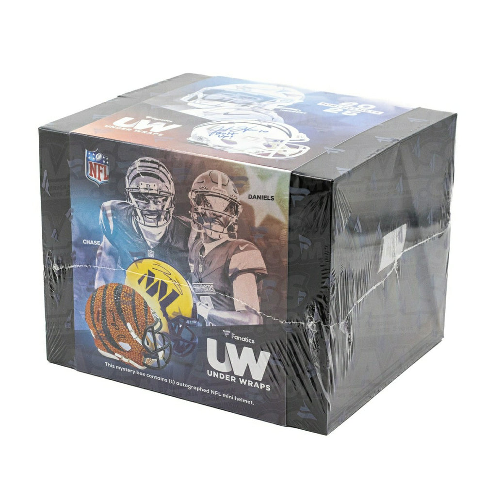 2025 Fanatics Under Wraps NFL Autographed Mini Helmet Box Fashion