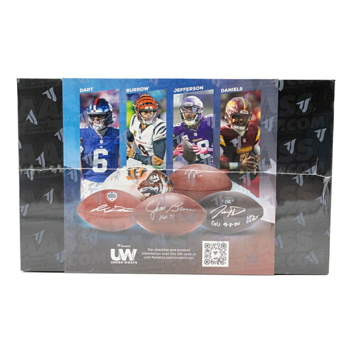 2025 Fanatics Under Wraps NFL Autographed Full Size Football Box Taass sale