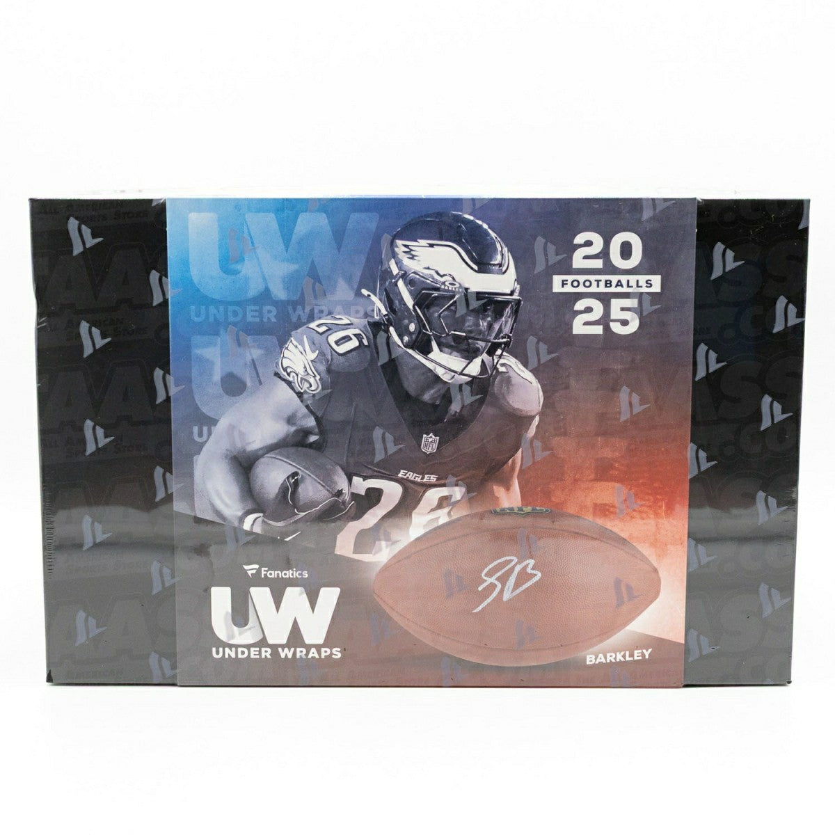 2025 Fanatics Under Wraps NFL Autographed Full Size Football Box Taass sale