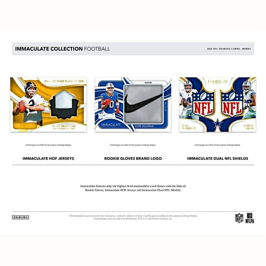 2024 Panini Immaculate Football NFL Hobby Box Classic