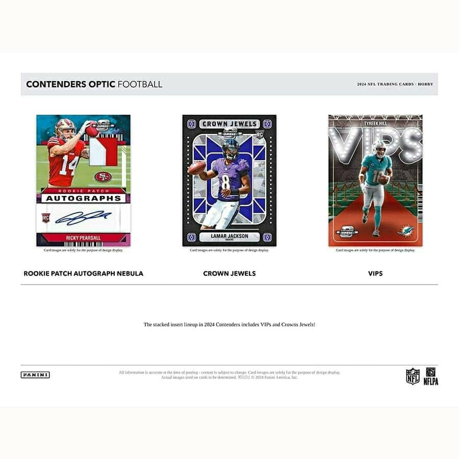 2024 Panini Contenders Optic Football NFL Hobby Box Fashion