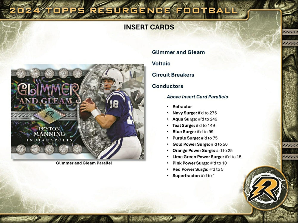 2024 Topps Resurgence Football Mega Box Taass for sale