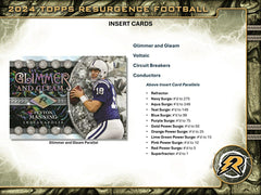 2024 Topps Resurgence Football Mega Box Taass for sale