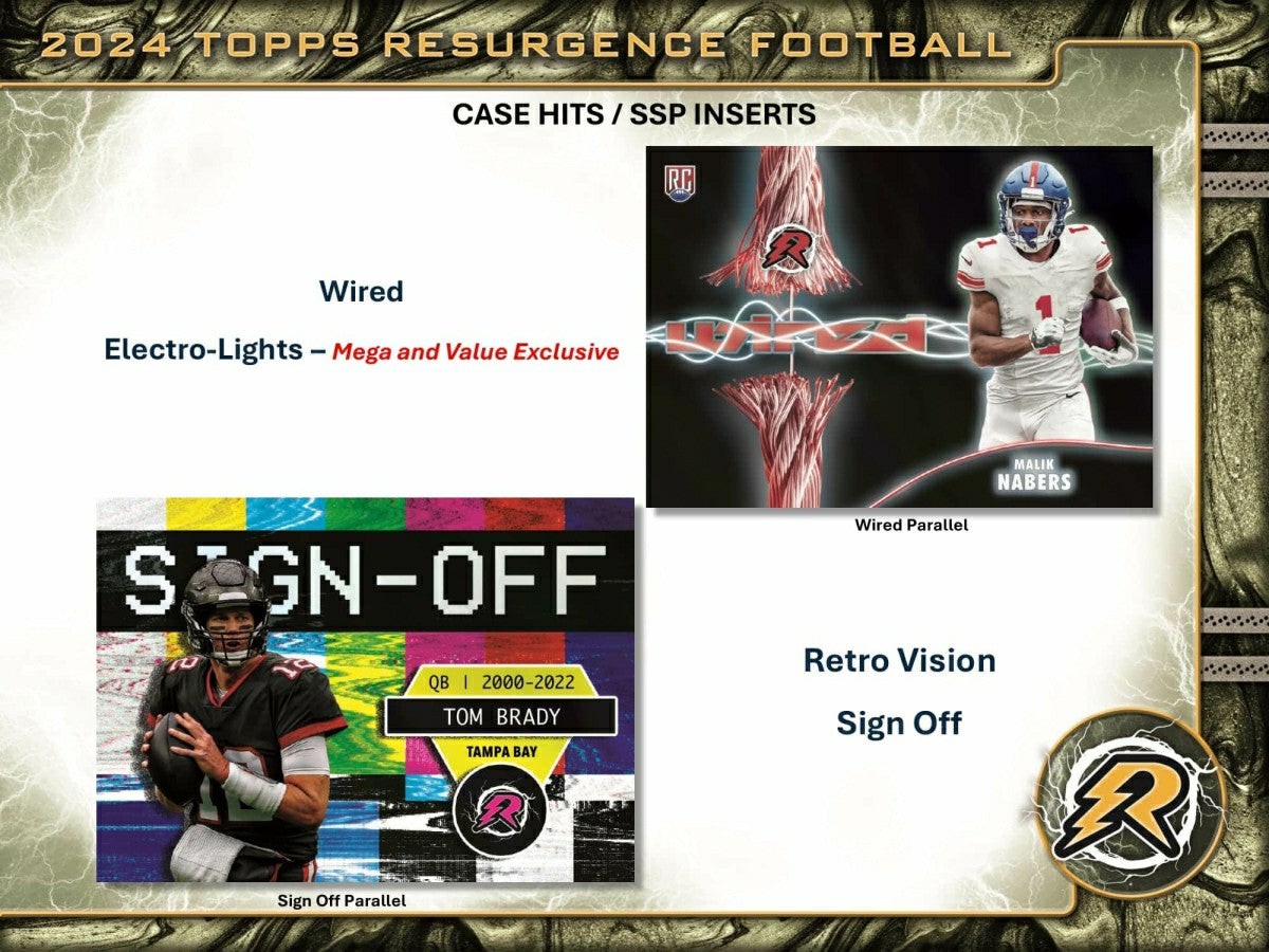 2024 Topps Resurgence Football Mega Box Taass for sale