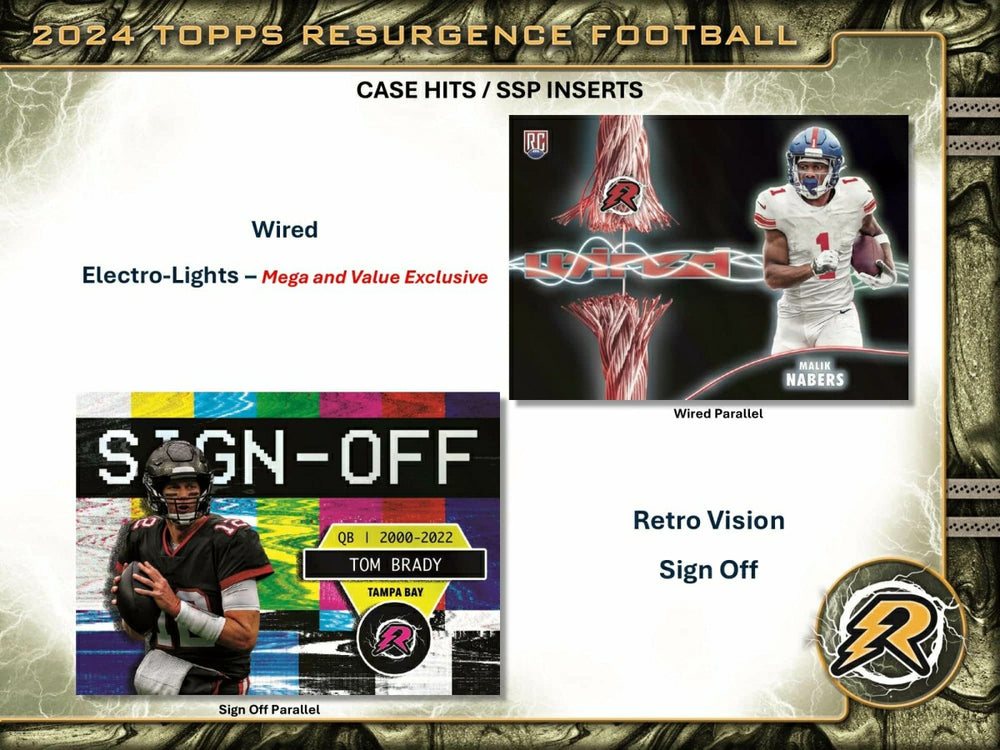 2024 Topps Resurgence Football Mega Box Taass for sale