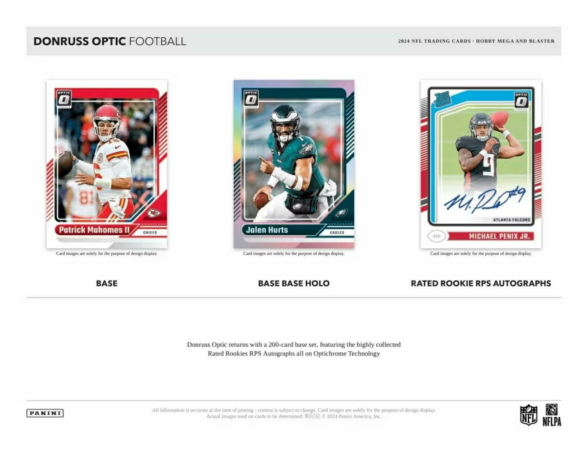 2024 Panini Donruss Optic NFL Football Retail Box Fashion