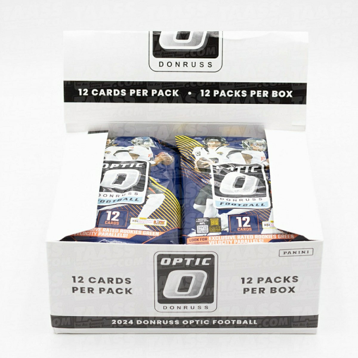 2024 Panini Donruss Optic NFL Football Value Fat-Pack Box Lifestyle