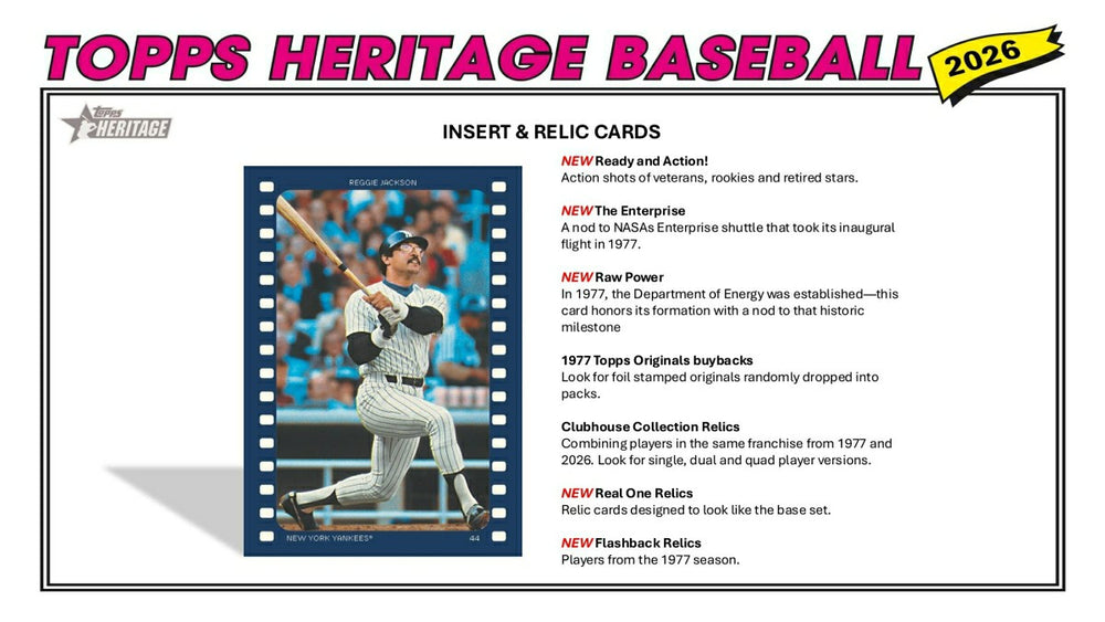2026 Topps Heritage Baseball MLB Hobby Box Classic