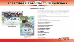 2025 Topps Stadium Club Baseball MLB Blaster Box Lifestyle