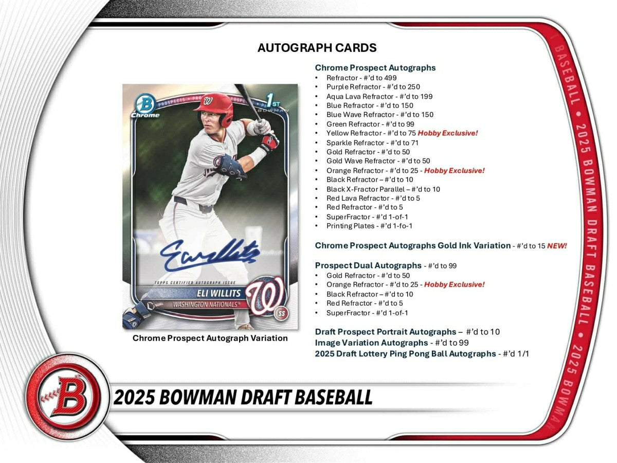 2025 Bowman Draft Baseball MLB Hobby Pack Taass US