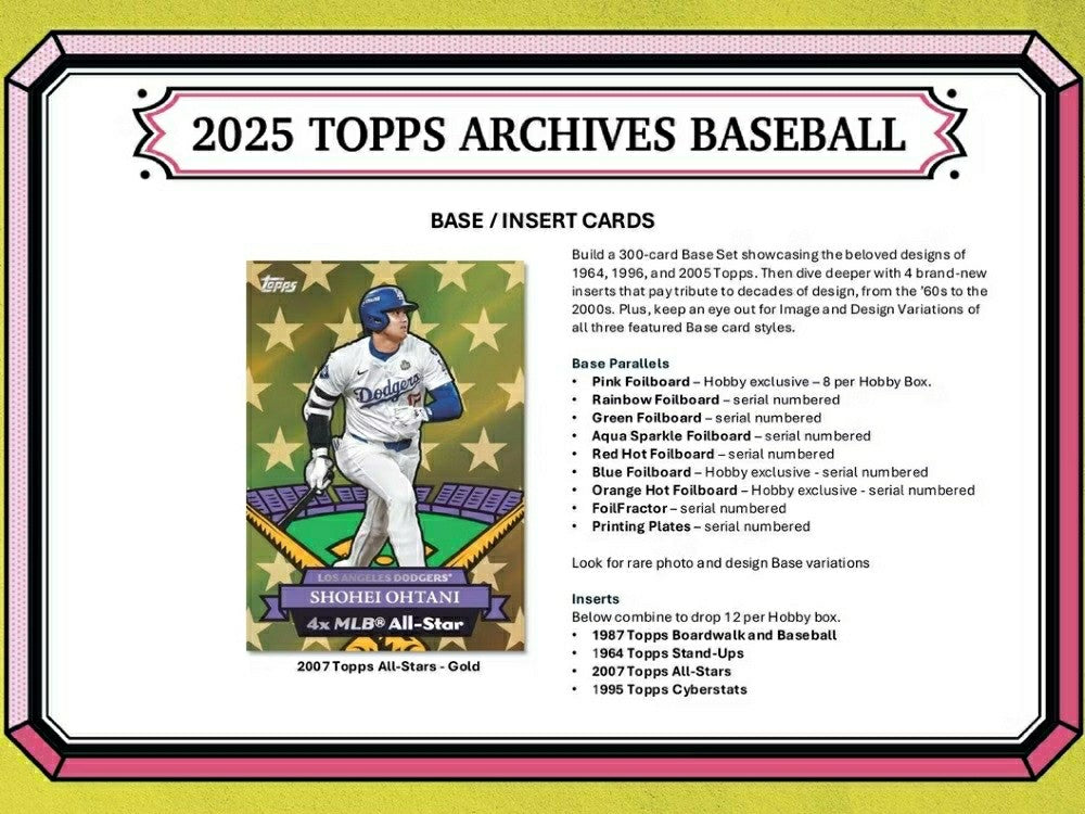 2025 Topps Archives Baseball MLB Blaster Box Taass for sale