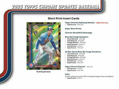 2025 Topps Chrome Update Baseball MLB Hobby Box Fashion