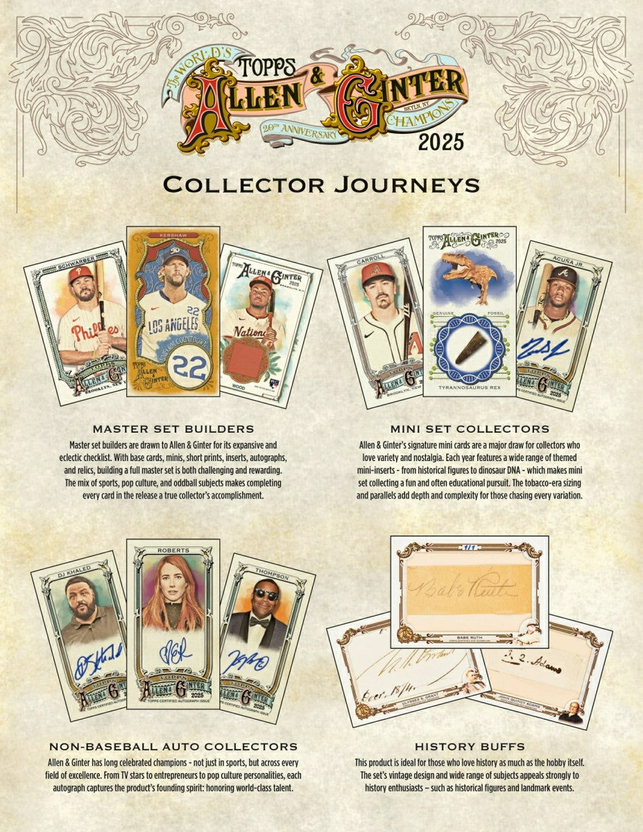2025 Topps Allen & Ginter Baseball MLB Blaster Box Taass for sale