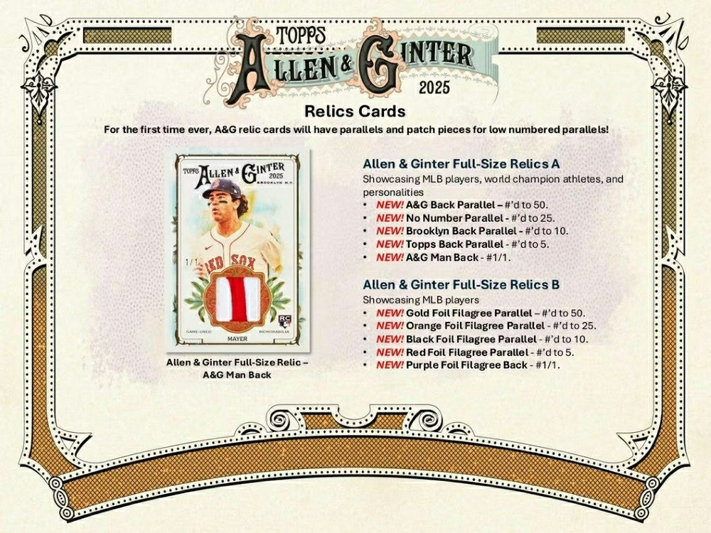 2025 Topps Allen & Ginter Baseball MLB Blaster Box Taass for sale