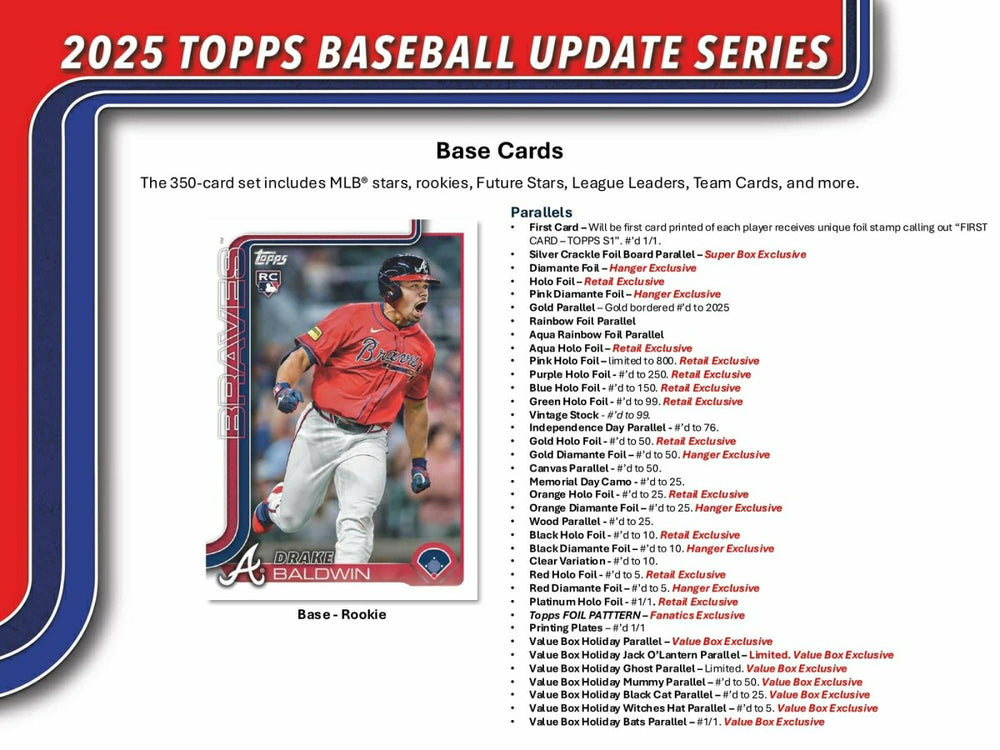 2025 Topps Update Series Baseball MLB Blaster Box Classic
