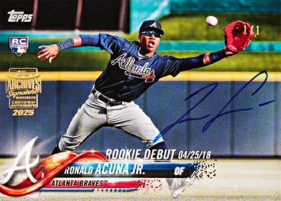 2025 Topps Archives Signature Series Baseball Hobby Box - Active Player Edition Lifestyle