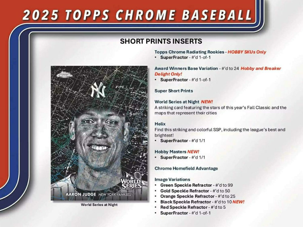 2025 Topps Chrome Baseball MLB Breaker Delight Box Taass for sale
