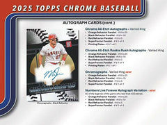 2025 Topps Chrome Baseball MLB Blaster Box Taass US