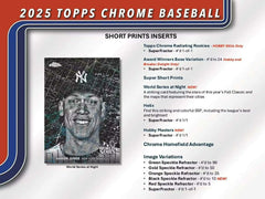 2025 Topps Chrome Baseball MLB Hobby Box Fashion
