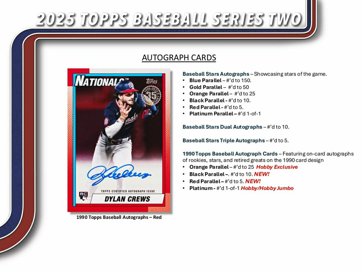 2025 Topps Series 2 Baseball MLB Jumbo Hobby Box Taass for sale