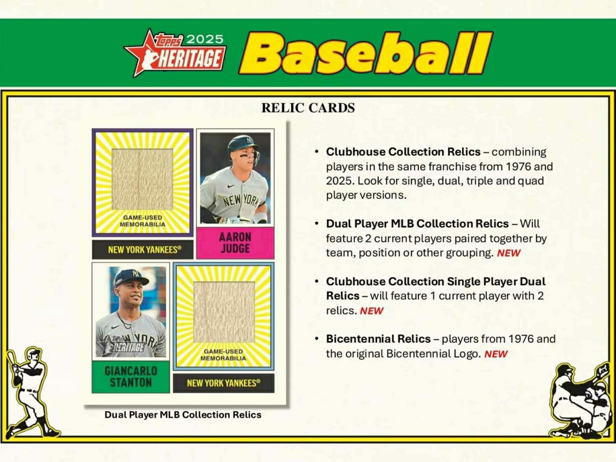 2025 Topps Heritage Baseball MLB Mega Box Taass sale