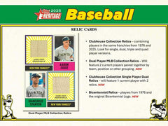 2025 Topps Heritage Baseball MLB Mega Box Taass sale