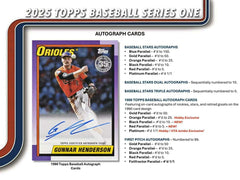 2025 Topps Series 1 Baseball MLB Hobby Box Lifestyle