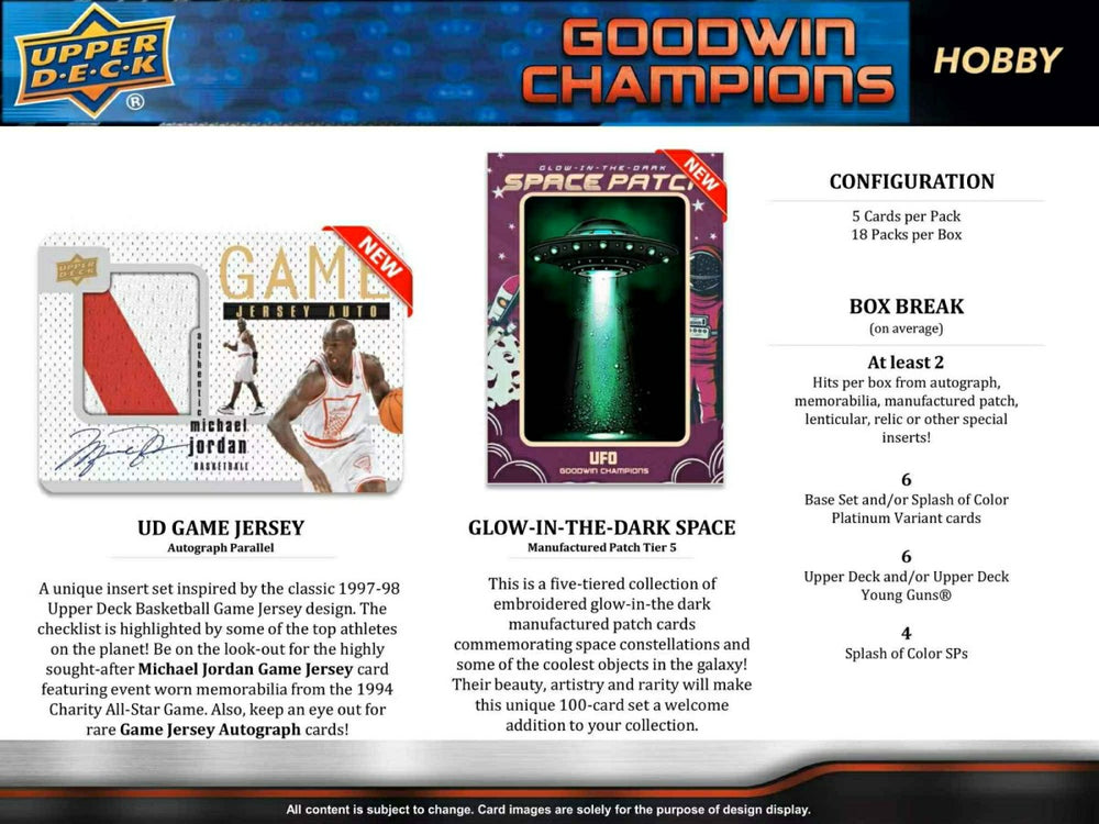 2023 Upper Deck Goodwin Champions Hobby Box Classic