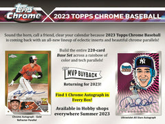 2023 Topps Chrome Baseball MLB Jumbo Box Taass sale