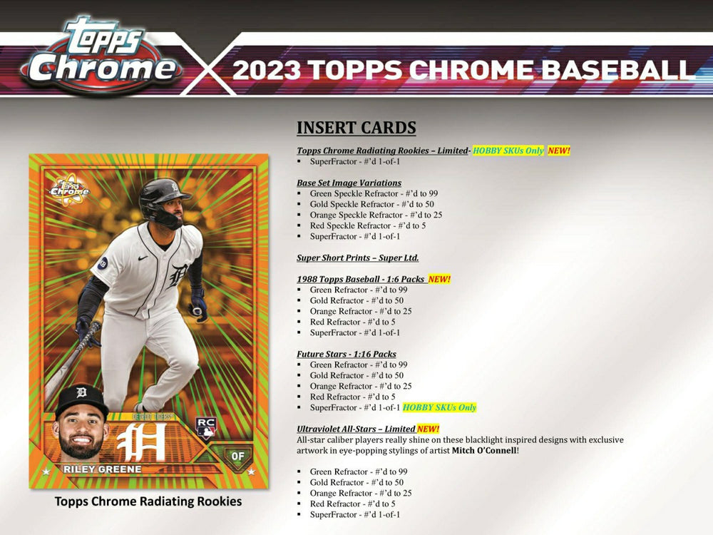 2023 Topps Chrome Baseball MLB Jumbo Box Taass sale