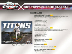 2023 Topps Chrome Baseball MLB Hobby Box Taass for sale