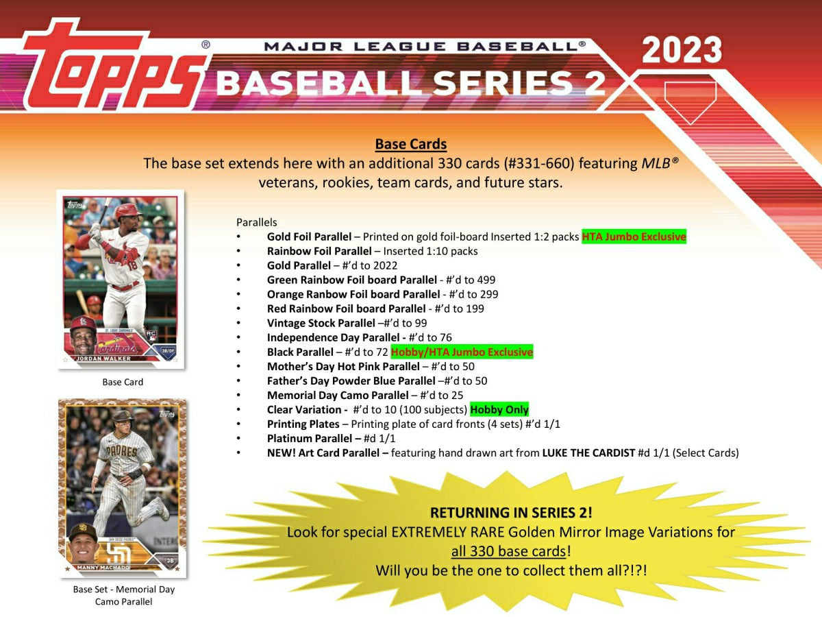 2023 Topps Series 2 Baseball MLB Hobby Box Lifestyle