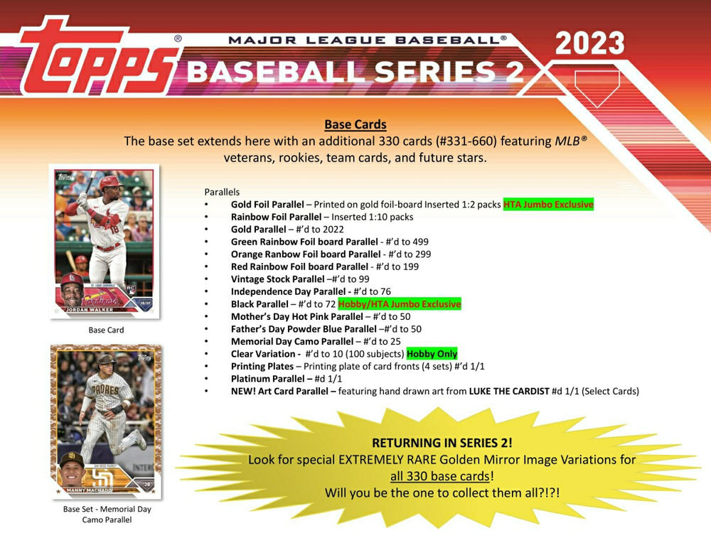 2023 Topps Series 2 Baseball MLB Hobby Box Lifestyle