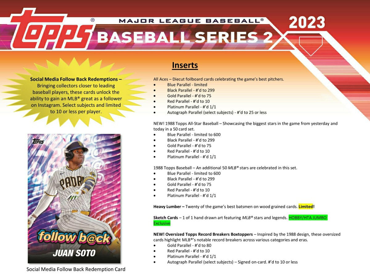 2023 Topps Series 2 Baseball MLB Hobby Box Lifestyle