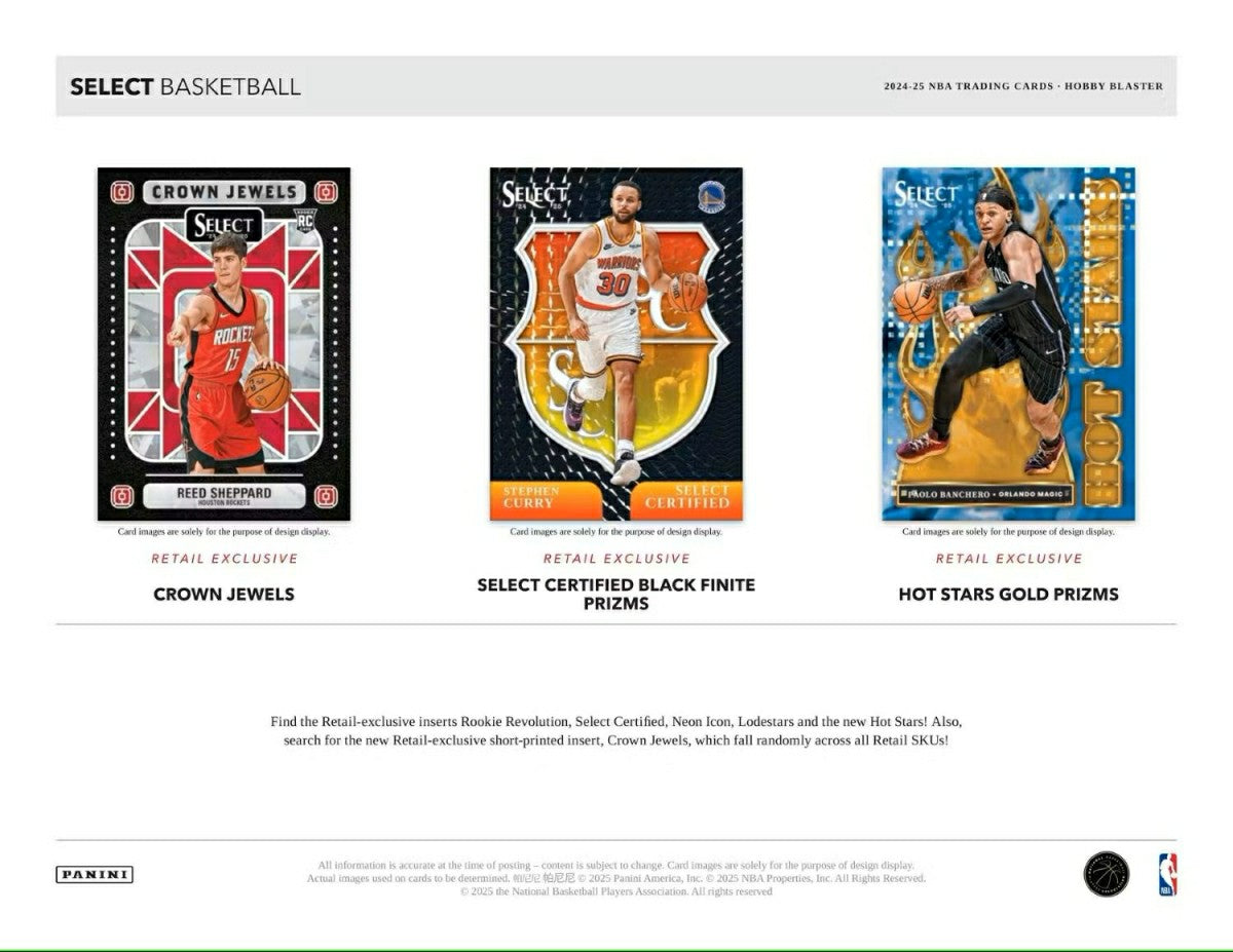 2024/25 Panini Select Basketball NBA BLASTER Box Taass US