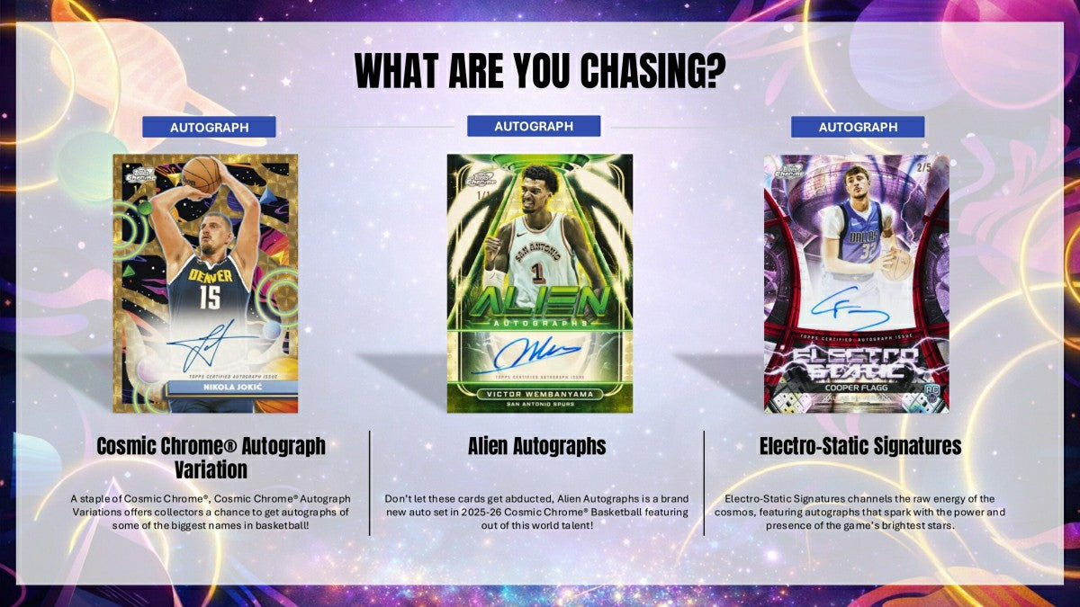 2025/26 Topps Cosmic Chrome NBA Basketball Hobby Pack Taass sale
