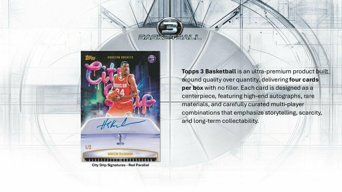 2025/26 Topps Three Basketball NBA Hobby Box Taass sale