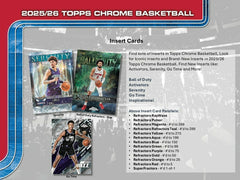 2025/26 Topps Chrome NBA Basketball Blaster Box Taass US