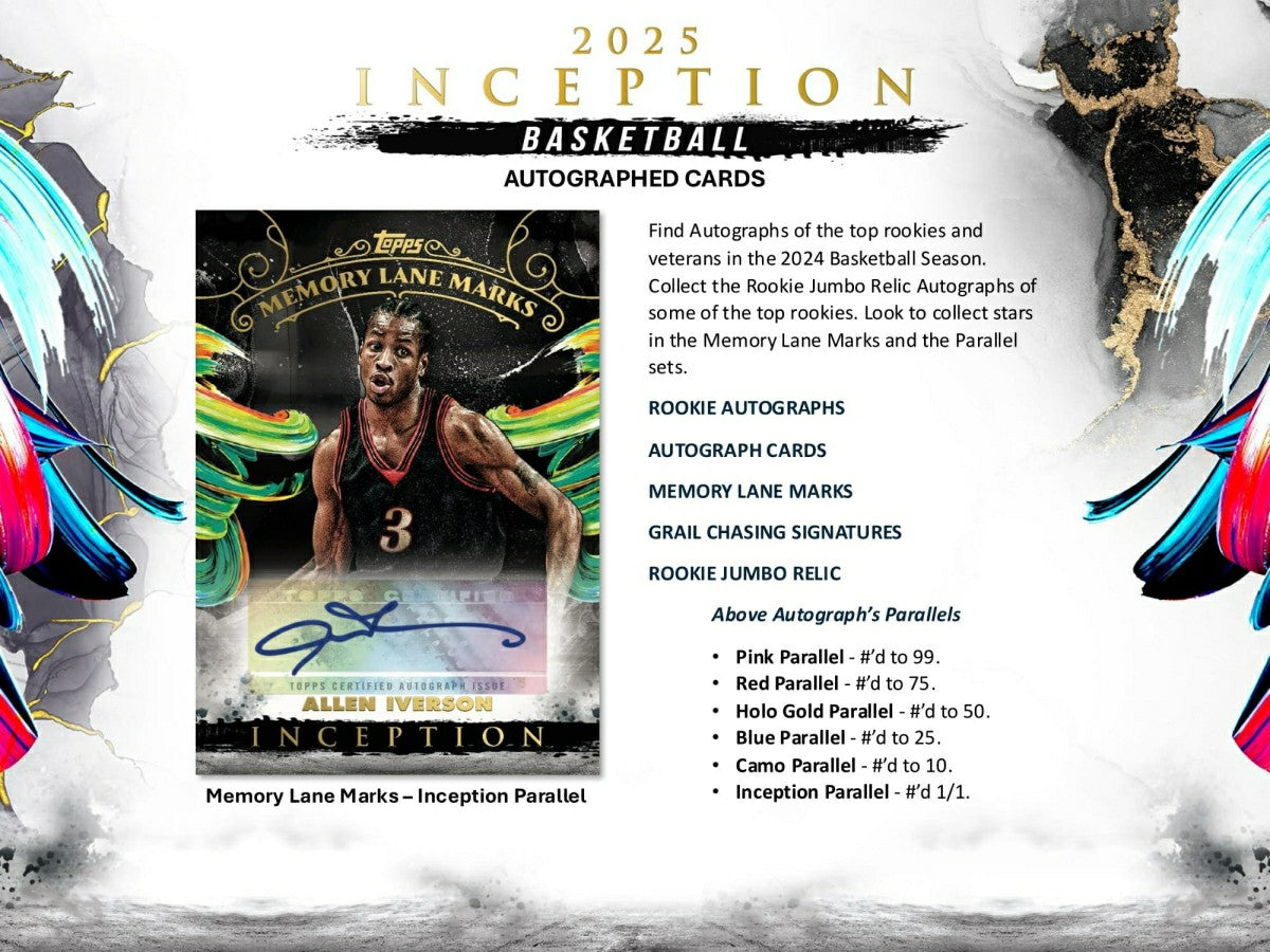 2024/25 Topps Inception Basketball Hobby Box Taass for sale
