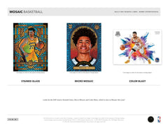 2024/25 Panini Mosaic Basketball NBA International Hobby Box Taass sale