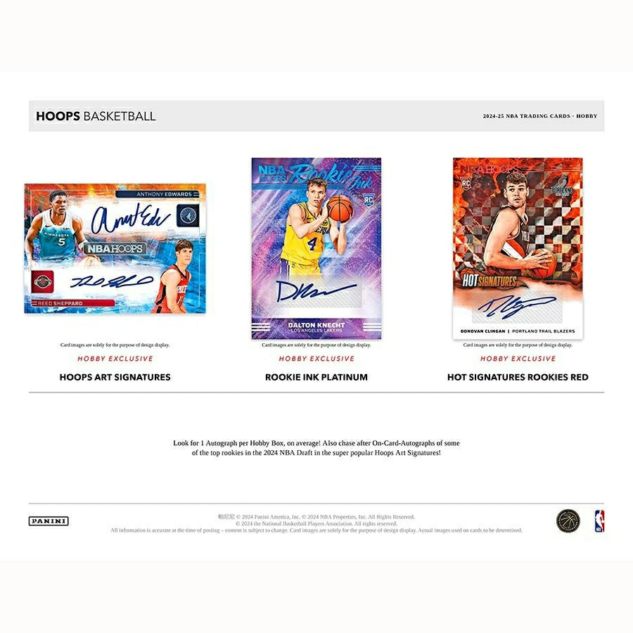 2024/25 Panini NBA Hoops Basketball Hobby Box Classic