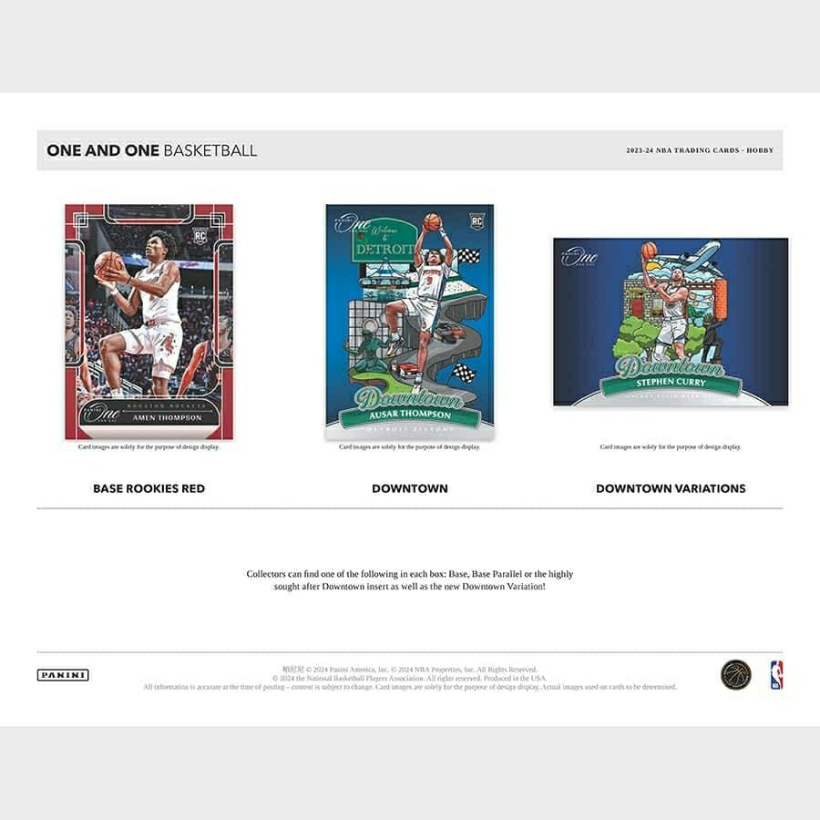 2023/24 Panini One and One Basketball NBA Hobby Box Taass US