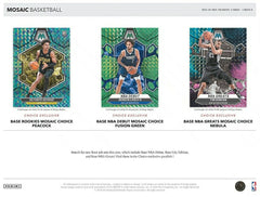 2023/24 Panini Mosaic Basketball NBA Choice Box Taass sale
