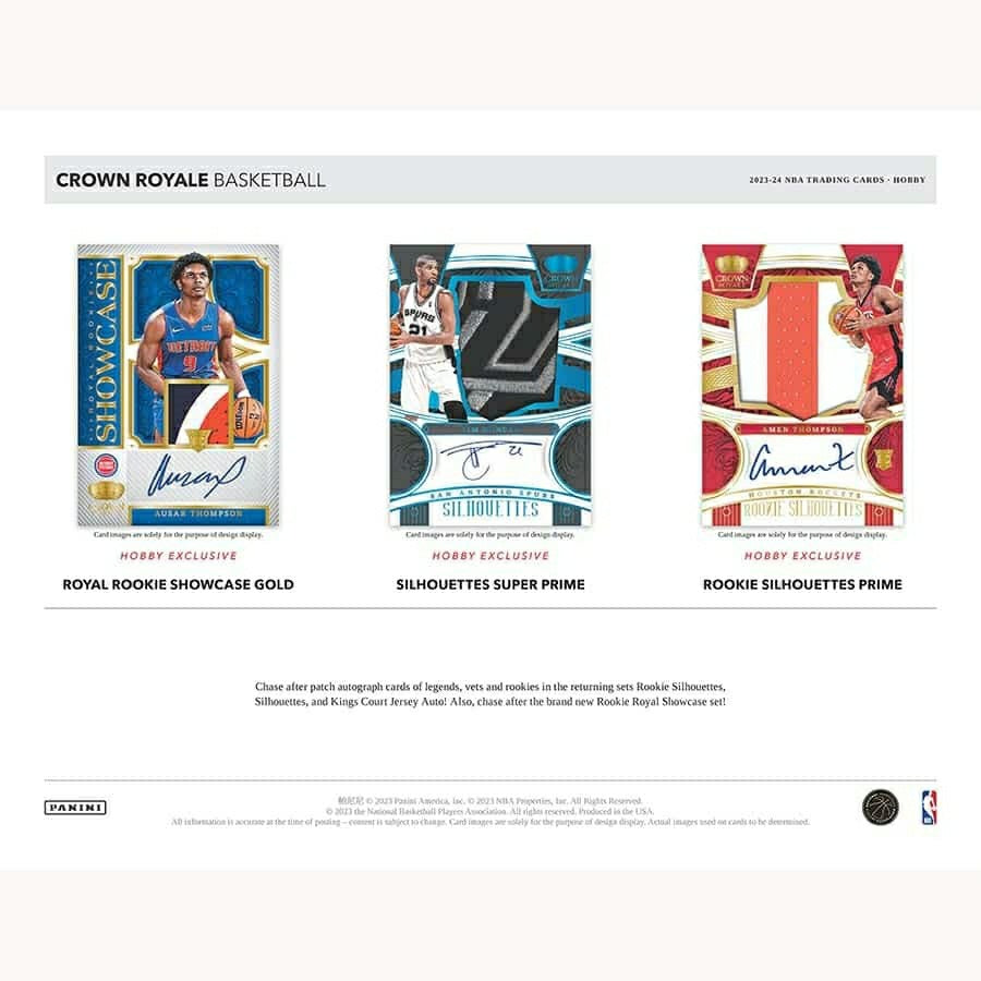 2023/24 Panini Crown Royale Basketball NBA Hobby Box Classic