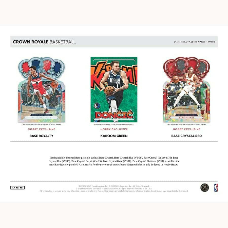 2023/24 Panini Crown Royale Basketball NBA Hobby Box Classic