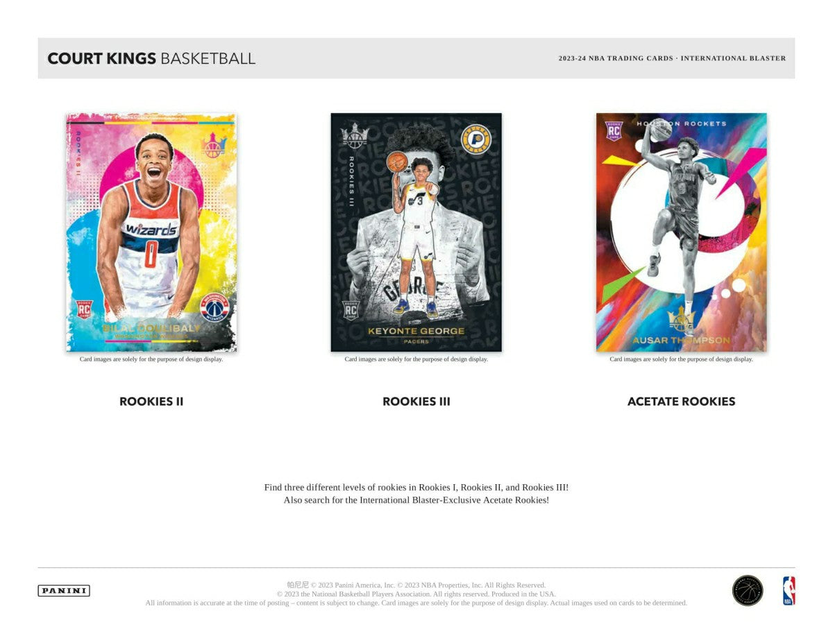 2023/24 Panini Court Kings Basketball NBA International Blaster Box Classic